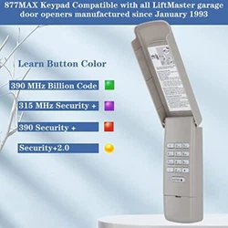 Compatible with : LiftMaster garage door openers manufactured since January 1993 - all models. LiftMaster 315mhz...