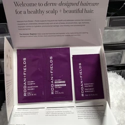 2 Rodan + and Fields Volume + Hair Mini Regimen Sample Packs 3pc Travel Set Kits.