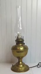Antique B&H Bradley Hubbard Converted Brass Oil Lamp - Electrified - 9