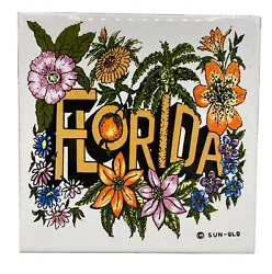 VTG SUN-GLO Ceramic FLORIDA Trivet or hotplate Japan. Sold as is and as pictured. I combine orders to save you money on...