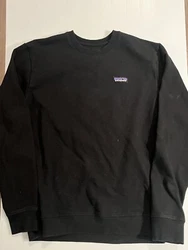 Patagonia P-6 Label Uprisal Crew Sweatshirt Crewneck Navy Blue Patch Logo M.
