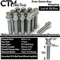 Lug Bolt Thread Shank: 2.36