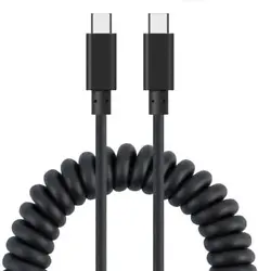No more tangles with Coiled Cable Design. USB-C Cable with Tangle Free Coiled Wire design. NOTE: Both Connectors are...