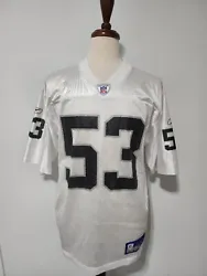 NFL Equipment Reebok Bill Romanowski #53 Oakland Raiders Football Jersey Medium.