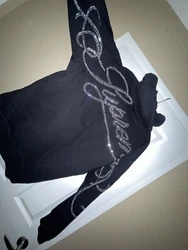 Unique Supreme Rhinestone Script hoodieWorn 2-3 times (including the picture) No wear to it at all, perfect condition....