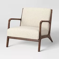 •Mid-century modern armchair brings unique style to your décor •Wood frame keeps things durable and lasting...