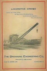 Original paper print ad from a magazine of 1904 (January); by the Browning Engineering Co. of Cleveland, Ohio. Quite...