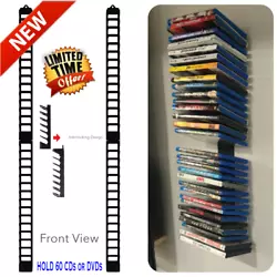 Can be mounted on wall quickly and easily, saving you valuable desk or floor space and can hold up to 60 CD or DVD in...