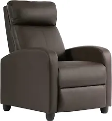 Our recliner chair is upholstered with durable PU,when water spills onto the recliner sofa, it is very waterproof and...