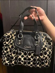 coach women handbags looks new. I have used the bag couple of times only to parties and kept it clean. This bag holds a...