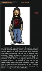 Homies Character Bio information and image courtesy of THE OFFICIAL HOMIES WEBSITE. Check them out for more information...