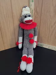Sock Monkey Plush Stuffed Animal.
