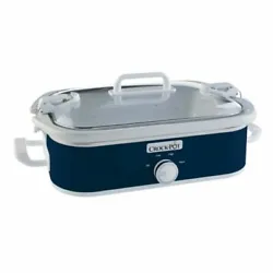 Pattern Cooker. 3.5 quart capacity serves 3 plus people. Color Charcoal. Manual Low, High, and Warm Settings to slow...
