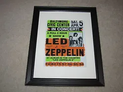VERY COLLECTABLE among fans! It is ready to hang on your wall! These are very rare and will continue to rise in value...