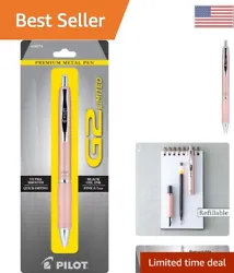 G2 Gel Roller Pen - Fine Point 0.7mm - Rose Gold Barrel. And with its refillable design, you can save money and reduce...