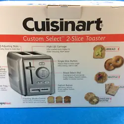 Defrosts frozen waffles & more. Cuisinart Custom Select 2 Slice Toaster. Single Slice Technology.