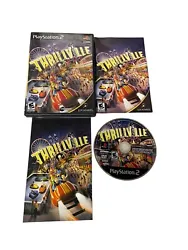Thrillville Off the Rails (Sony PlayStation 2, PS2 2006) CIB Black Label Tested.
