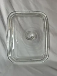 Corning Ware PYREX Rectangle Clear Glass Replacement Lid A-17.