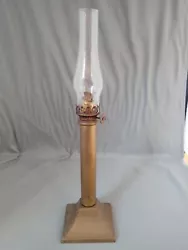 As shown, the burner is threaded and unscrews so that you can pour the oil into the lamp. It makes a simple but elegant...