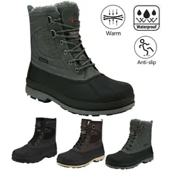 Externally insulated leather and inner fluff are enough to keep your feet warm and comfortable in the cold snow. ◈...