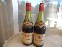 vins de bourgogne 1947 (2 bouteilles) beaune.