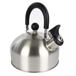 Enjoy a cup of tea, coffee, or cocoa with the 1.8-liter stainless steel whistling tea kettle from Mainstays. It heats...