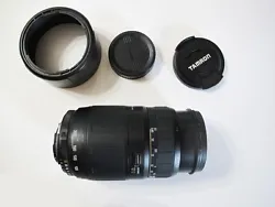 Tamron 70-300mm f/4-5.6 tele-macro, Nikon F mount w/UV filter, hood, & caps.  This is an extremely-good tele lens for...