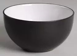 Pfaltzgraff Harmony Charcoal Soup Cereal Bowl Black.