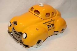 YAzoo Yellow, Glenn Appleman 16” Signed NYC. Signed byGlenn Appleman 1978. Underside of the cookie jar body is signed...