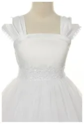 This is a stunningly elegant unique fully lined pleated cap sleeve dress. Perfect for Holy Communion and weddings. Holy...