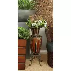 This Floor Vase exudes an old-world charm that will add a dash of classic warmth wo any space. Update the look of your...