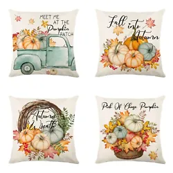4 x Pillow Case (The pillow inner is not included.). Type: Pillow Case. Material: Linen. Features:Square Shape,...