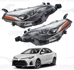 Compatible with:2017 2018 2019 Toyota Corolla SE XLE XSE Sedan. Will not fit L LE LE Eco C CE models. Parts For Toyota...