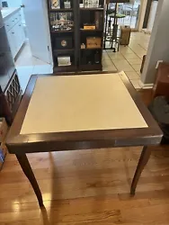 Vintage Wood Folding Card Table playing surface.. ( SOLID- KUMFORT Very nice condition, as the photo show this is from...