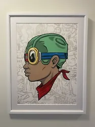 Hebru Brantley Beyond Kirby, Fly Boy print, edition. c. 2016Edition of 100Signed & numberedMohawk superfine ultra white...