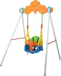• All the parts for this swing set are included. The rope can be easily attached to the swing beam to stabilize the...