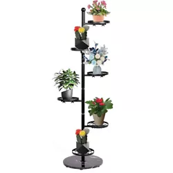 6 LAYERS PLANT STAND - Our tiered plant stand has 6 layers of display space, which saves space and allows your plants...