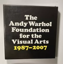 The Andy Warhol Foundation for the Visual Arts 1987-2007 Hardcover First Edition. Slipcase has slight damage to top can...