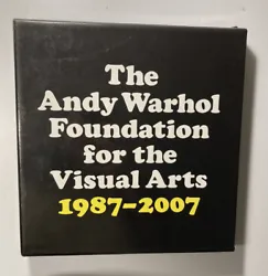 The Andy Warhol Foundation for the Visual Arts 1987-2007 Hardcover First Edition. Slipcase has slight damage to top can...