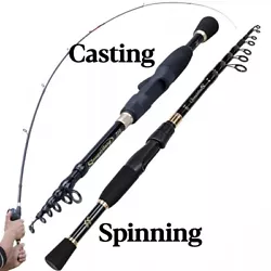 Type: Spinning/ Casting. Spinning rod is used with spinning reel,casting rod is used with baitcasting reel. Weight...