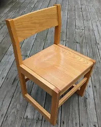 These are gently used chairs. They are solid wood and do have minor wear from use. Due to the size of these, they are...