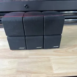 Bose Acoustimass Double Cube Speakers Black Surround Sound 3.