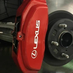 SET OF 4x LEXUS Hi Temp Brake Caliper Decals. Choose From 6 Different Colors: White, Black, Red, Blue Silver or Yellow!...