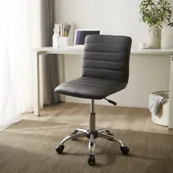 Sit comfortably with the Super Soft Faux Leather Office Task Chair. Simply lower or raise the height with the...