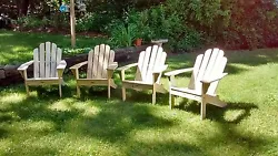 Hand crafted of pressure treated southern yellow pine for resistance to weather and insects, with a dished seat and...