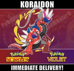 KORAIDON from Pokemon Scarlet and Violet! If you dont have the required gym badges, the Pokemon will not follow your...