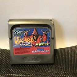 Rare Jeu Wizard Pinball Loose pour Sega Game Gear.La cartouche a un défaut visible sur les photos. Le coin est rogné...