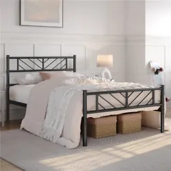【A Dependable Foundation for Restful Sleep】This twin size bed frame is crafted from heavy duty powder-coated metal...