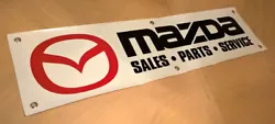 MAZDA SALES - PARTS - SERVICE BANNER AD SIGN.