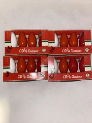C9 1/4 Outdoor 4 Pack Vintage Lamps. Condition is 